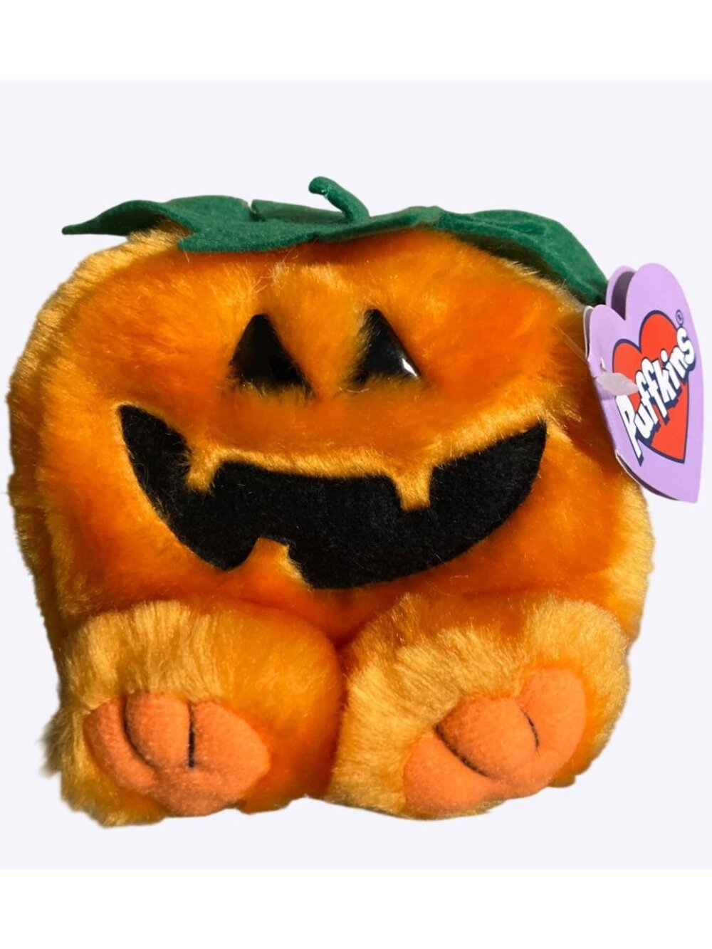 Puffkins Gourdy Pumpkin Plush Toy Collectible 1997 Limited Edition - Picture 1 of 15
